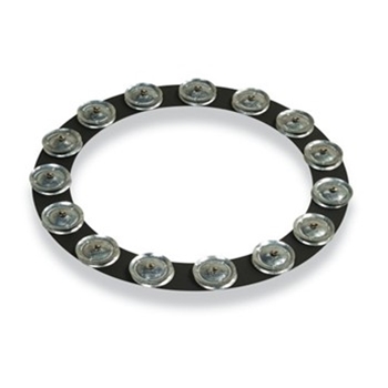 Lp Lp3814bga 14-inch Tambo-ring - Black Sand With Galvanized Steel Jingles