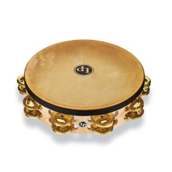 Lp Pro 10 Inch Double Row Headed Tambourine - Brass