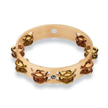 Lp Pro 10 Inch Double Row Tambourine - Brass/bronze Hybrid
