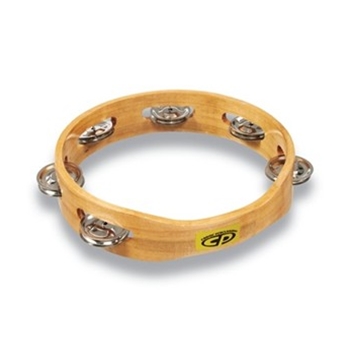 Cp By Lp Cp388 8 Handheld Single Row Tambourine - Steel Jingles