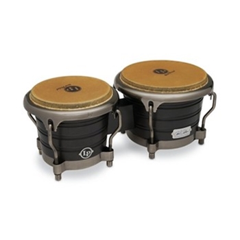 7-1/4-inch And 8-5/8-inch Raul Rekow Bongos - Dark Walnut With Black Satin Hardware