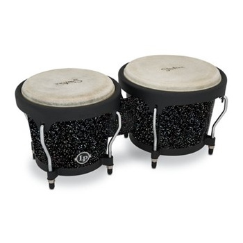 Lp Aspire Lpa601-bm 6-3/4-inch And 8-inch Santana Black Magic Bongo Set