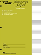 Manuscript Paper (Wide Staff) 'E-Z Play Today' by for