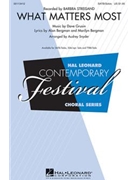 What Matters Most by Bergman Marilyn - Snyder Audrey - Barbra Streisand for SOP 1/2 ALTO Optional Solo