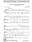 O Come O Come Emmanuel by - Petker Allan Robert - for SATB