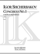 Concerto No. 1 for Piano and Strings by Igor Shcherbakov for Full Score
