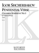Penitential Verse: Chamber Symphony No. 1 for Violin and Strings by Igor Shcherbakov for Full Score