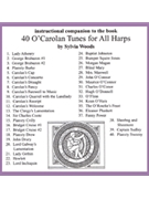 40 O'Carolan Tunes for All Harps by - Sylvia Woods - for