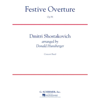 Festive Overture by Shostakovich Dmitri - Hunsberger Donald - for Full Score