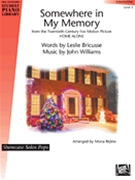Somewhere in My Memory (from Home Alone) by Bricusse Leslie - Rejino Mona - for Piano Solo