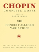 Concert Allegro Variations by Chopin Frederic for