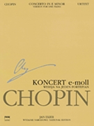 Concerto #1 Opus 11 E Minor by Chopin Frederic - Ekier Jan - for Piano