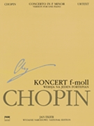 Piano Concerto In F Minor Op.21 Wn A XVIIIb Vol.15 by Chopin Frederic - Ekier - for Piano