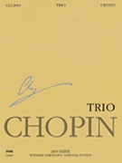 Piano Trio Op. 8 Wn A Xvii Vol.24 Urtext Chopin National Edition by Chopin Frederic for Score and Parts