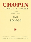 Songs CW XVII by Chopin Frederic for Voice