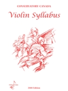 Violin Syllabus Conservatory Canada by for