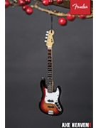 Fender Sunburst Jazz Bass - 6 inch. Holiday Ornament by for
