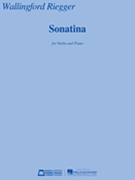 Sonatina for Violin and Piano by Riegger Wallingford for Score and Solo Part