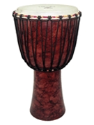 Red Marble Rope Tuned Djembe by for