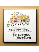 Beautiful Music Beautiful Children Print by Lavender Cheryl for