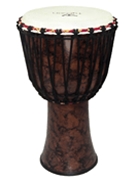 10 inch. Fiberglass Djembe - Key Tuned by for