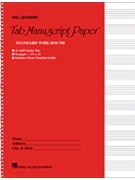 Guitar Tablature Manuscript Paper - Wire-Bound by for TAB