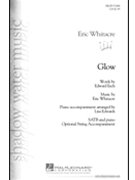 Glow by Whitacre Eric - Edwards Lisa - Edward Esch for SATB and Piano