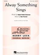 Alway Something Sings forrest Dan Ralph Waldo Emerson for 3-Part Treble