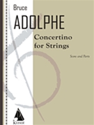 Concertino for Strings - Score and Parts by Adolphe Bruce for