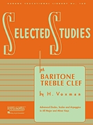 Selected Studies For Baritone TC by Voxman Himie for Euphonium Treble Clef