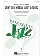 Don't You Worry 'Bout a Thing by Wonder Stevie - Emerson Roger - Stevie Wonder for SAB and Piano