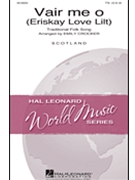Vair Me O by - Crocker Emily - Scottish Folk Song for TTB and Piano