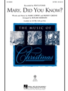 Mary Did You Know by Lowry and Greene - Emerson Roger - Pentatonix for SATBB and Piano
