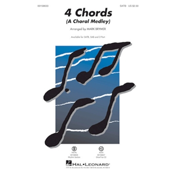 4 Chords: A Choral Medley by - Brymer Mark - for 2-Part and Piano