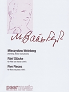 Five Pieces For Flute And Piano by Weinberg Mieczyslaw for