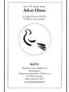 Adon Olam by - Jacobson Joshua - for SATB