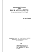 Two Affirmations: Tzur Yisaeil And Chatzi Kaddish by Gottlieb Jack for SATB