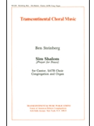 Sim Shalom (Prayer For Peace) by Steinberg Ben for SATB