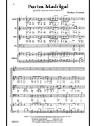 Purim Madrigal by Fromm Herbert for SATB