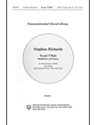 Va'ani T'filati (Meditation And Prayer) by Richards Stephen for SATB