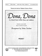 Dona Dona by Secunda Sholom - Jacobson Joshua - for SATB a cappella
