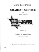 Shabbat Service For Friday Evening by Janowski Max for SATB