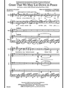 Grant That We May Lie Down In Peace by Portnoy Marshall for SATB