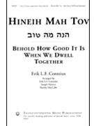 Hineih Mah Tov by Contzius Erik - Myerov/maccabe - for SATB