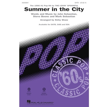 Summer in the City by Boone Sebastian - Shaw Kirby - The Lovin' Spoonful for ShowTrax CD