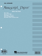 Manuscript Paper (Deluxe Pad)(Blue Cover) by for