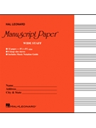 Hal Leonard Manuscript Paper by Wide Staff for Manu Paper