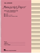 Deluxe Wirebound Premium Manuscript Paper (Pink Cover) by for