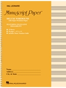 Deluxe Wirebound Super Premium Manuscript Paper (Gold Cover) by for