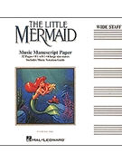 Little Mermaid Music Manuscript Book by Wide Line - Tear-out - for Manu Paper